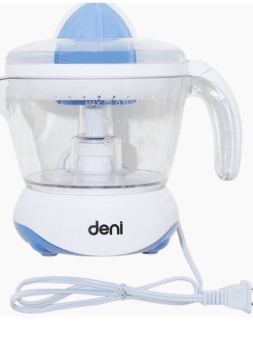 Deni Electric Citrus Juicer - White & Light Blue